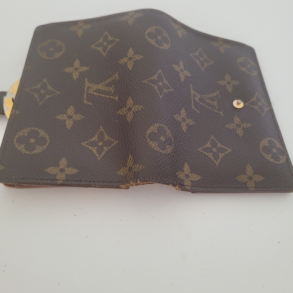 Louis Vuitton Monogram Viennois Kiss Lock Wallet Brown Canvas MI0926 France - Picture 11 of 11